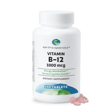 Imagem de Suplementa Earth's Splendor Energy com vitamina B12 200 Table-Unissex