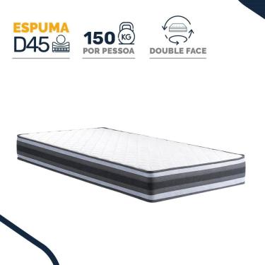 Imagem de Colchão de Espuma D45 Double Face Territory Hellen Solteiro 88cm
