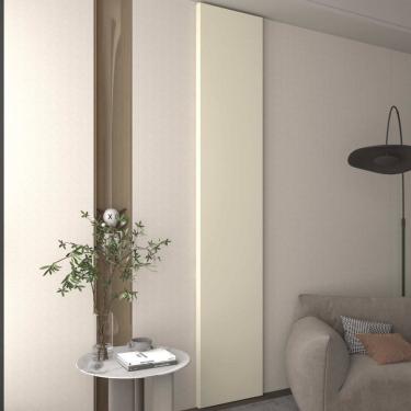 Imagem de Painel Placa em Barra 100% MDF 250cm x 44,5cm Off White - Gelius
