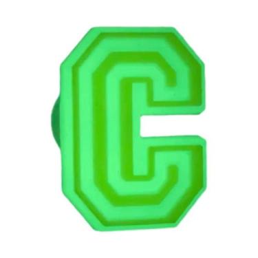 Imagem de Pingentes De Letras Do Alfabeto Que Brilham No Escuro Para Sandálias C