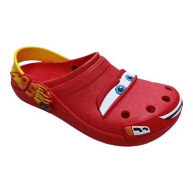 Imagem de Sandália Fechada Infantil McQueen Meninos Carros Desenho Confortável -