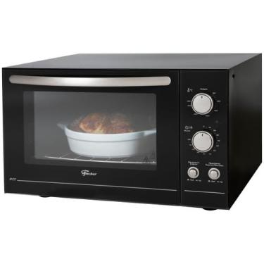 Imagem de Forno Elétrico Bancada Fischer 44 Litros Fit Grill com Dourador Preto 