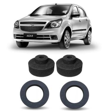 Imagem de Kit Elevação Dianteiro e traseiro 3,5cm Chevrolet Agile - Borfix