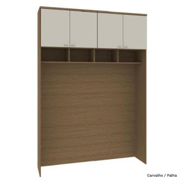 Imagem de Guarda Roupa Modulado Ponte 163cm 04 Portas 234cm Alt Setiba - Móveis 