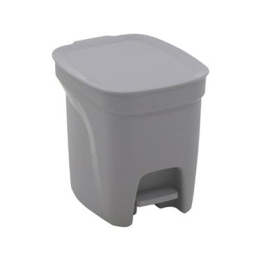 Imagem de Lixeira Plástica Compacta P/ Lavabo Escritório Cozinha Cesto De Lixo 7