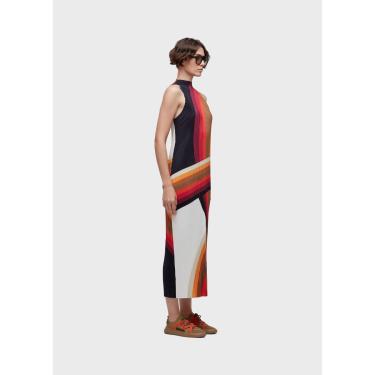 Imagem de Vestido raglan longui plisse onda OSKLEN-Feminino