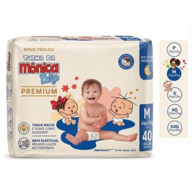 Imagem de Fralda Turma da Mônica Baby Premium Tam M 40 Unidades