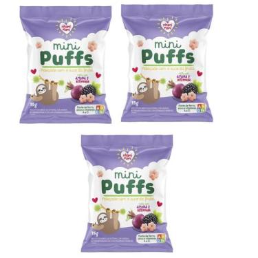 Imagem de Mini Puffs Snacks Amora E Beterraba Nhami Mami 3un X 15g