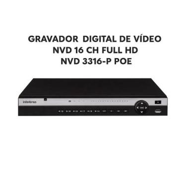 Imagem de Gravador digital de vídeo nvr 16 ch full hd nvd 3016p poe - INTELBRAS