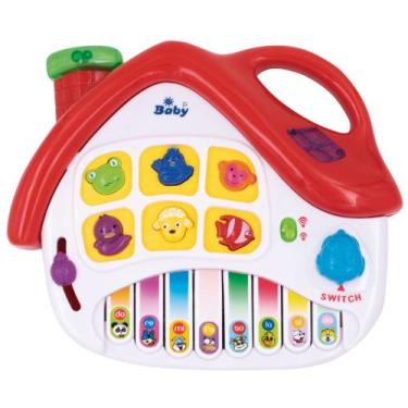 Imagem de Piano Teclado Infantil Musical Bebe Brinquedo Interativo com Sons de A