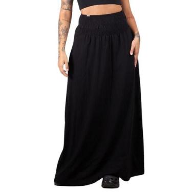 Imagem de Saia Lastex Longa - Deliriyou, M, Preto