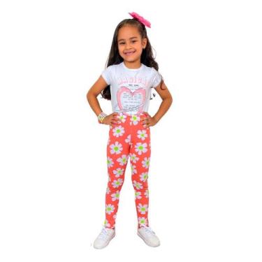 Imagem de Calça Tule Infantil Menina Cor Coral - anjo da mamãe, Coral, 5