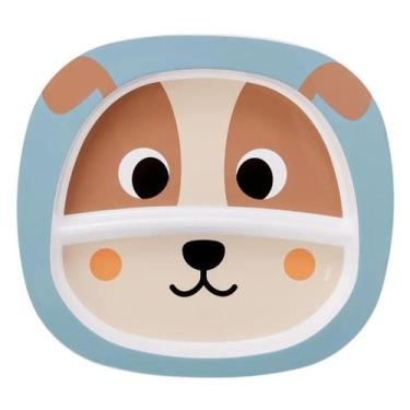 Imagem de Pratinho Buba Zoo Infantil Estampado Cachorro