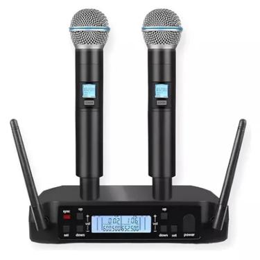 Imagem de Microfone Metal Shure Sem Fio Duplo Glxd4 Beta 58a Profissional