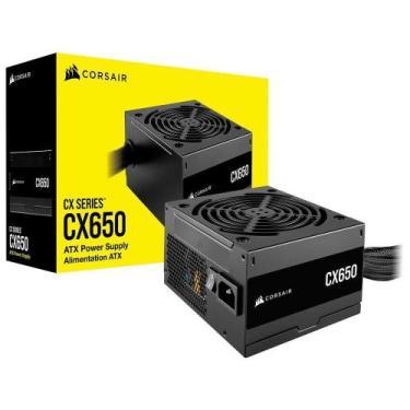 Imagem de Fonte de Alimentação ATX CX650 650W 80 Plus Bronze Preto Corsair