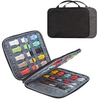 Imagem de Bolsa Estojo organizador de pulseiras relógios e acessórios, compatíve