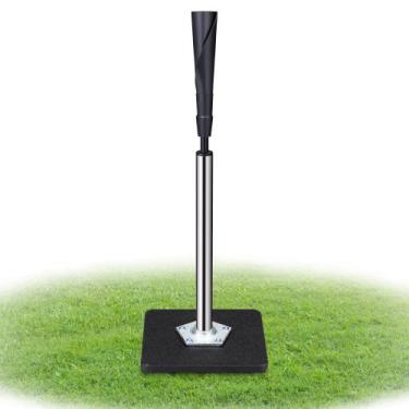 Imagem de Tee de Bate-Bola BFWIHM Ajustável 63-94 cm de Altura Preto