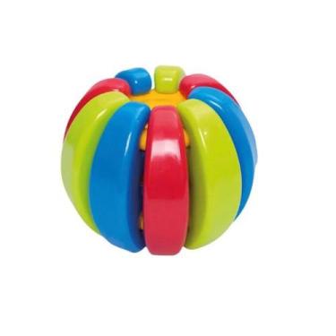 Imagem de Brinquedo Educativo Baby Gomos Bolas de Encaixe Mercotoys Menino