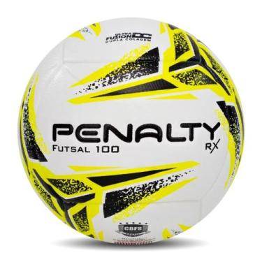 Imagem de Bola De Futsal Penalty RX 100 XXIII 2023 Selo CBFS, Amarelo e branco