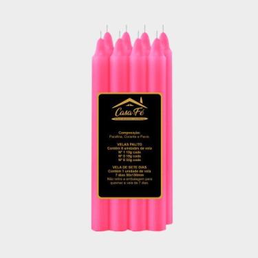 Imagem de Vela palito n1 120g - casa fé, MAGENTA