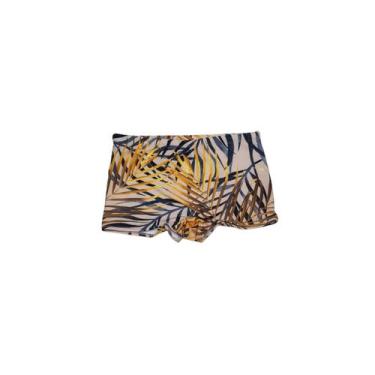 Imagem de Sunga Boxer Estampada Infantojuvenil Moda Praia Verão - Corpo dourado 