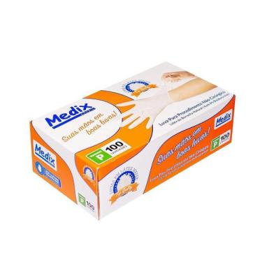 Imagem de Luva Descartável de Látex com Pó - Medix Brasil para Estética e Saúde,