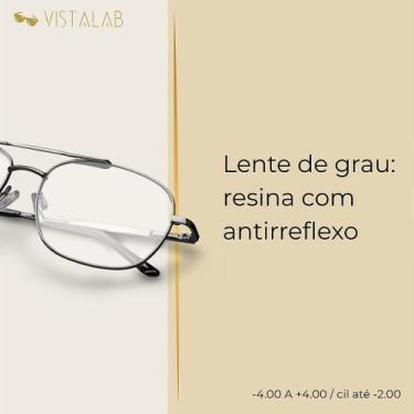 Imagem de Lente de Grau em Resina com Antirreflexo Multicamadas para Visão Nítid