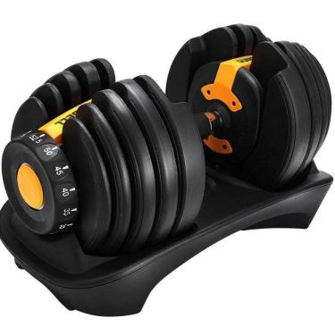 Imagem de Halter Ajustável Dumbbell 24KG com Anilhas Regulavel Seletor de Peso Automatico Ahead Sports