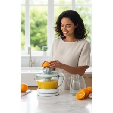 Imagem de 2x Espremedor Turbo 25W Laranja/Limão Suco Fresco 1.25L - Congratulati
