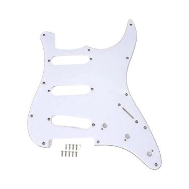 Imagem de Protetor De Guitarra Multicolorido Com 11 Furos SSS E Parafusos Para G