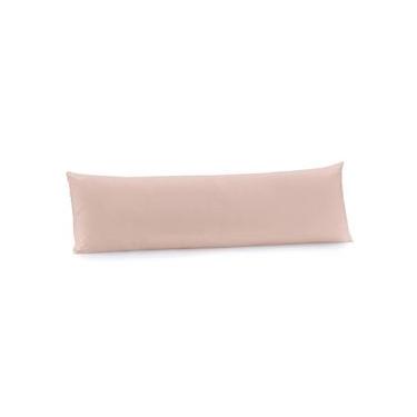 Imagem de Fronha Body Pillow 40cm X 1,30m Altenburg Algodão Lux 200 Fios Rosa Lille