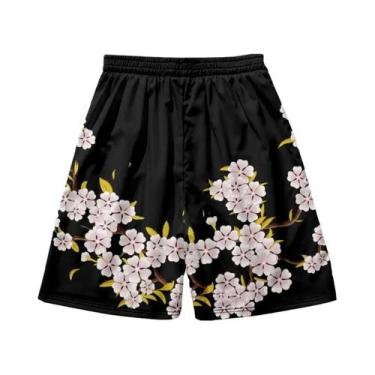 Imagem de Kimono Haori Unissex Japonês Sakura Cat Samurai Cardigan Solto De Mang