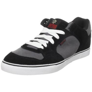 Imagem de Osiris Tênis de skate masculino Shuriken Low, Preto/carvão/vermelho, 6