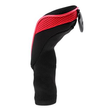 Imagem de Baoblaze a Cabeça Do Clube de Golfe Do Pescoço Da Malha Cobre O Protetor Híbrido Da Da Cabeça UT , Vermelho