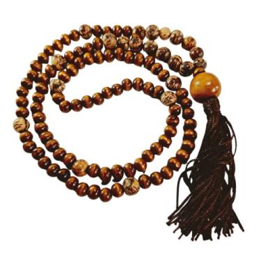 Imagem de Japamala 108 Contas Madeira e Semente de Açaí (Marrom)