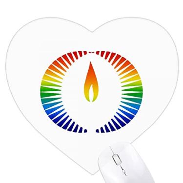 Imagem de Mouse pad de borracha com desenho de identidade com diferenças de luz, estampa de arco-íris e igual, tapete de jogo para escritório