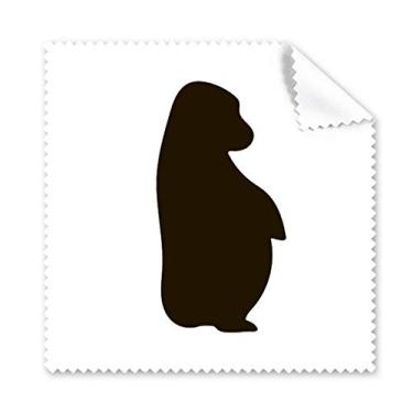 Imagem de Pano de limpeza preto Orangotango Animal Portrayal limpador de óculos de tela de telefone 5 peças