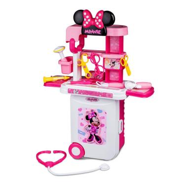 Imagem de Maleta de Viagem Minnie Médico Playset 3 em 1 Multikids - BR1296