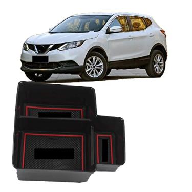 Imagem de GZBFTDH Bandeja organizadora de caixa de armazenamento para console central peças automotivas para Nissan Qashqia 2016-2018 Auto interior acessórios (16-19 A AT)