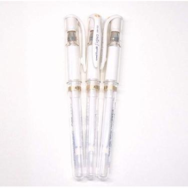 Imagem de Uni-Ball UM 153 Signo Caneta de Gel Ponta Larga - Branco - Pacote com 3, Edição Limitada