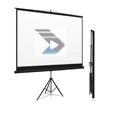 Imagem de Tela de Projeção Tripé GRM 2,10m x 1,50m GTTM100V 4:3 100 Polegadas