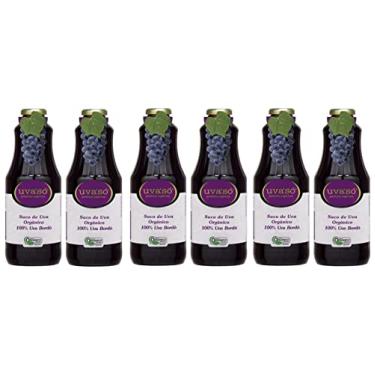 Imagem de Suco de Uva Bordô Integral Orgânica Uva'Só Kit 6 Unidades 1 L