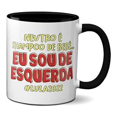 Imagem de Caneca Neutro É Shampoo De Bebê Eu Sou De Esquerda (Preta)