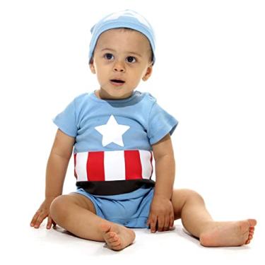 Imagem de Body Macaquinho bebê Capitão America-P