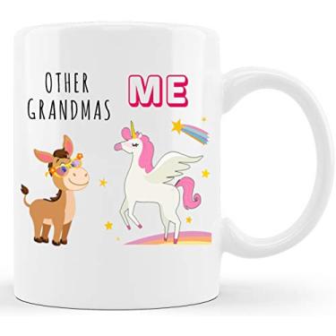 Imagem de Classic Mugs Other Grandmas Me Grandmacorn Caneca de café engraçada Dia das Mães Presentes de Natal para avó de Filha Filho Neta Neto, Neto, Neto, Presentes para Avó Mimi Nana Gigi