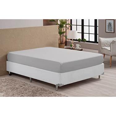 Imagem de Lençol King Avulso Com Elástico Percal 100% Algodão (CINZA)