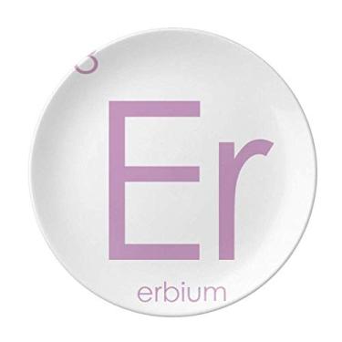 Imagem de Elementos Químicos Mesa Periodal Lanthanide Erbium Er Prato Decorativo de Porcelana Salver Prato de Jantar