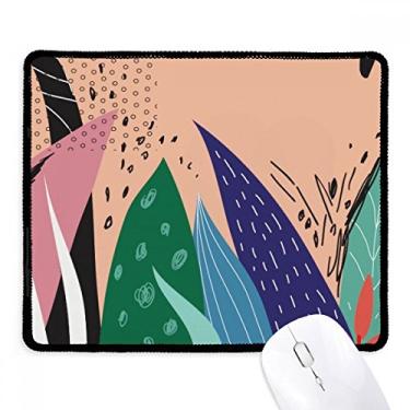 Imagem de Tapete de borracha para jogos com estampa de arte abstrata Aloe com borda costurada