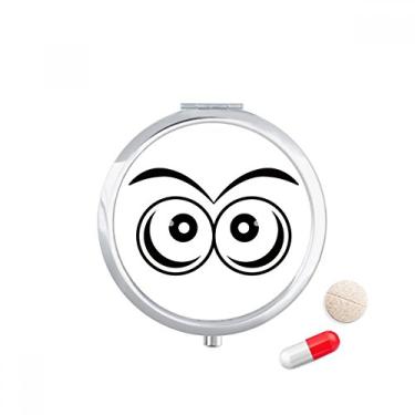 Imagem de Caixa de comprimidos com padrão de decoração de olhos Vector, caixa de armazenamento de medicamentos, dispensador de recipiente