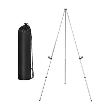 Imagem de Generic Tripé cavalete suporte de exibição cavalete de artista pintura em tela cavalete para suporte de exibição de casamento pintura em tela, ARGENTE